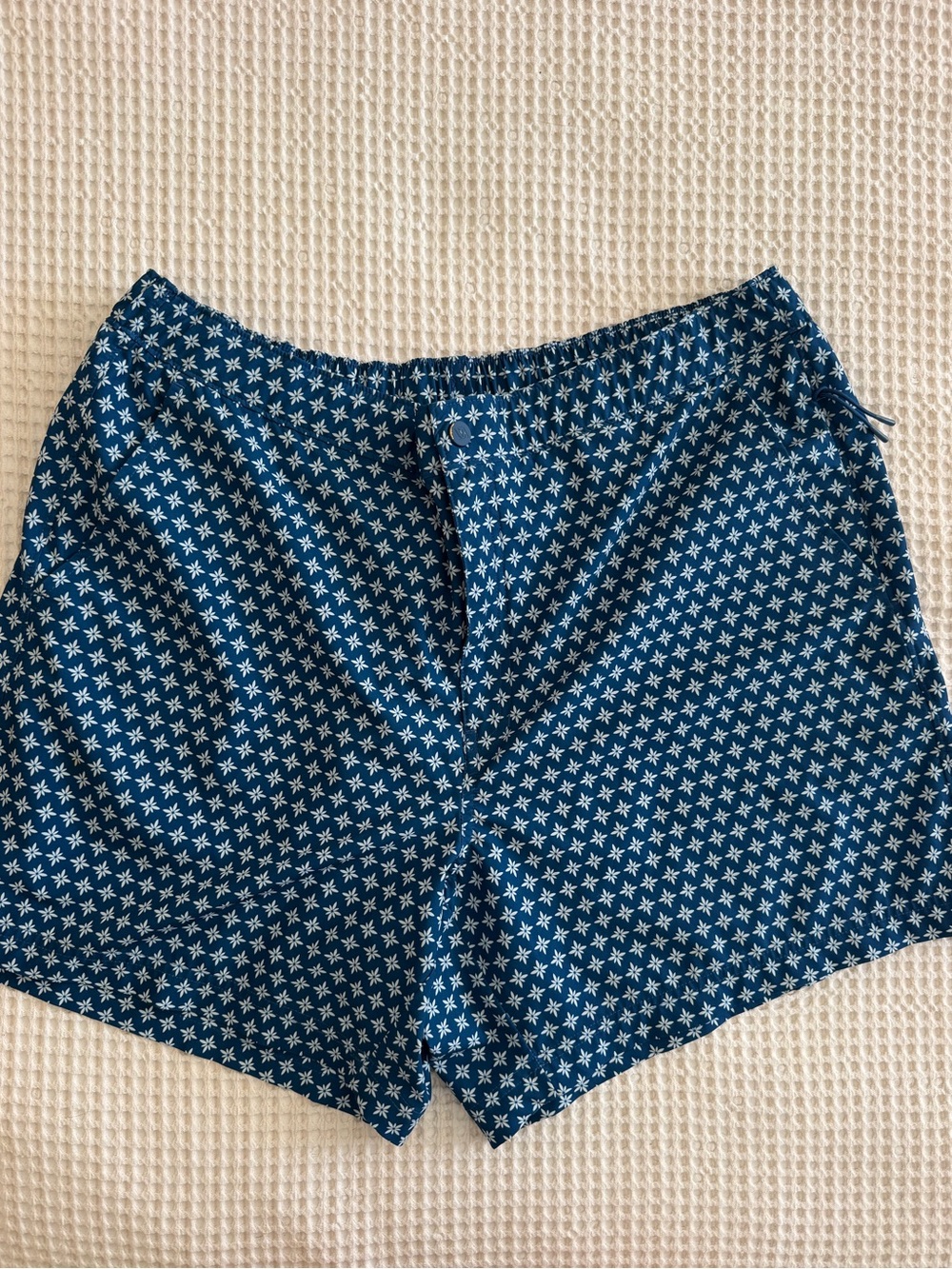Men's VRST Navy Star-Print Hybrid Shorts
